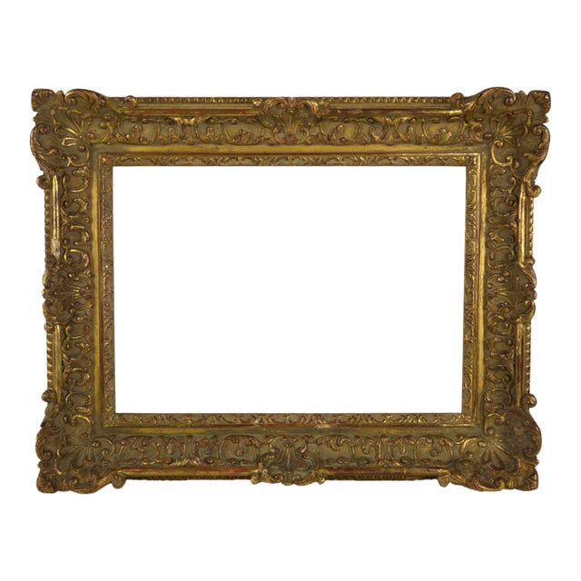 Carved Gilt Frame 19th Century For Sale