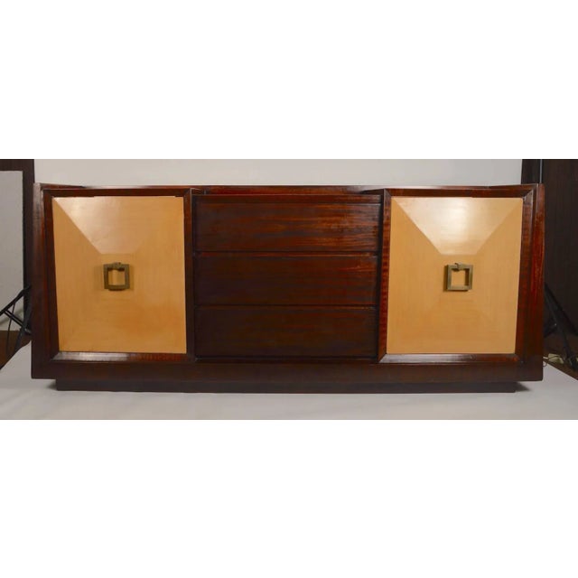 Large Two-Tone Light Up Credenza For Sale - Image 9 of 10