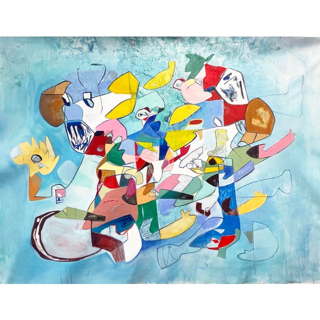 Isabel Brinck Original Abstract Painting on Canvas Titled "Perpetua" For Sale