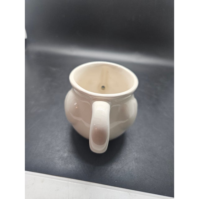 Mid-Century Modern Vintage Chicken Rooster Ceramic Egg Separator 2 3/4" Tall Unmarked For Sale - Image 3 of 3