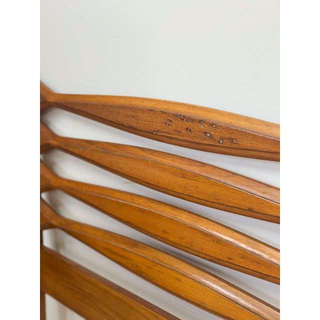 Vintage Heritage Furniture MCM Pointed King Headboard Mid Century Modern Bed For Sale - Image 10 of 17