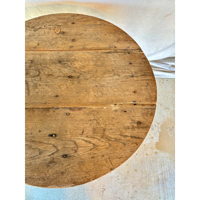 Wood 19th Century Petite French Walnut Wine Tasting Table For Sale - Image 7 of 12