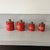 Set of 4 ceramic spice jars from Les Frères Cloutier, perfect for adding a vintage and authentic touch to your kitchen. -...