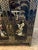 Chinoiserie Black Lacquer Chinoiserie Style Cabinet With Soapstone Relief For Sale - Image 3 of 7