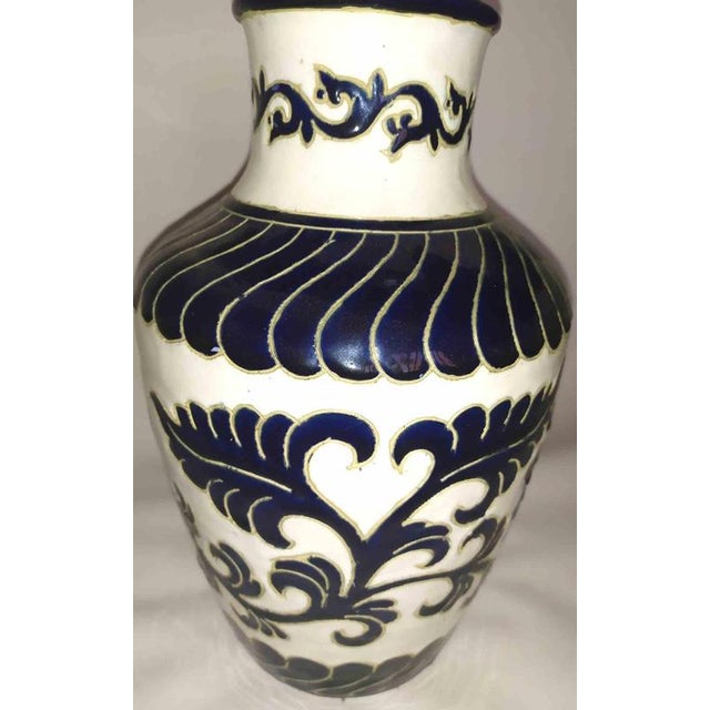 Purple Vintage Capodimonte Ceramic Vase, Italy, 1960s For Sale - Image 8 of 9