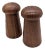 Mid 20th Century Teak Wood Salt and Pepper Shakers, a Pair For Sale