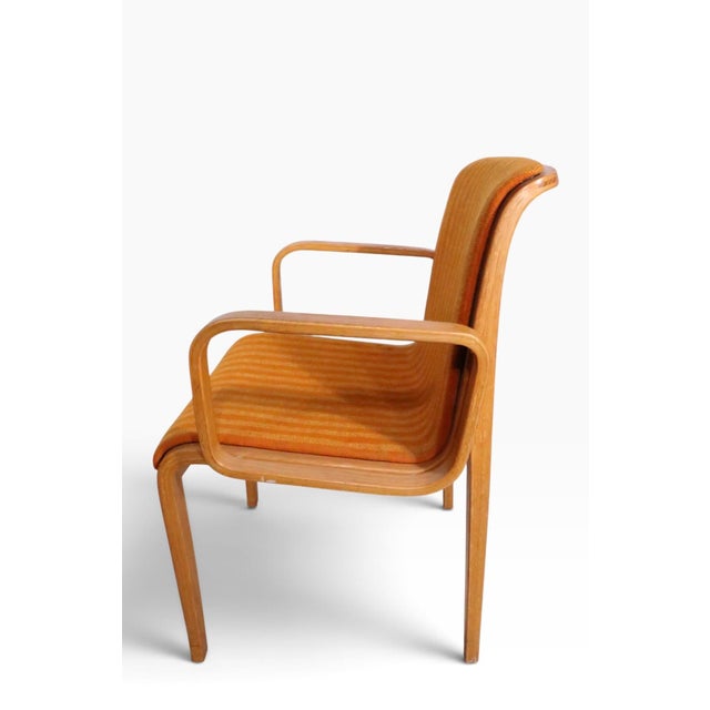 Wood Pr. Bill Stephens for Knoll Arm Chairs C. 1970's For Sale - Image 7 of 16
