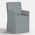 Spritely Home Slipcover for Stoffer Home x Cloth & Company for Lindy Dining Armchair in Jane Stripe Denim For Sale - Image 4 of 8