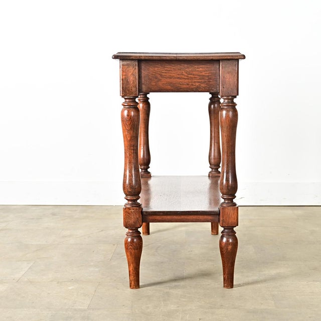 French 19th Century Oak Console Table For Sale - Image 11 of 12