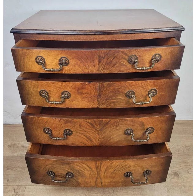 This is a gorgeous antique styled chest of drawers, displaying a rich mahogany patination to the front that is sure to...