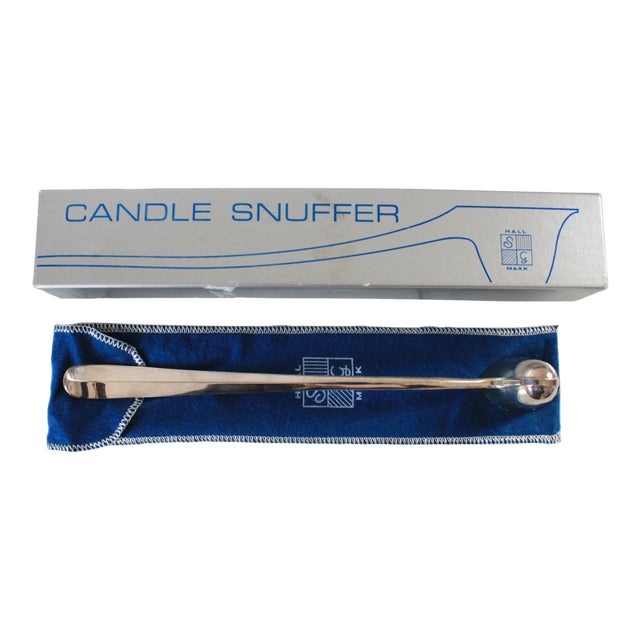Vintage Sg Hallmark Silverplated Candle Snuffer England For Sale