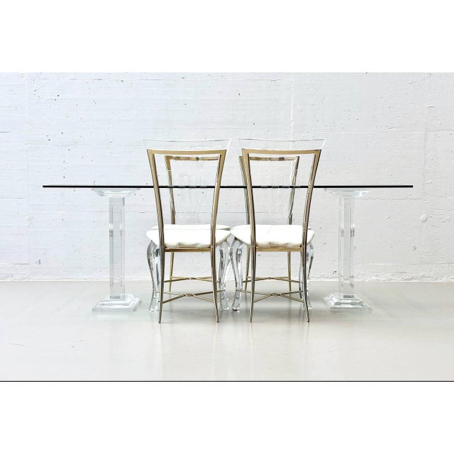 Vintage Table and Chairs by Fabianart for Vereinigte Werkstätten, 1980s, Set of 7 For Sale - Image 6 of 18