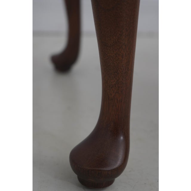 Henkel Harris Queen Anne Cherry Ottoman or Stool For Sale - Image 10 of 12