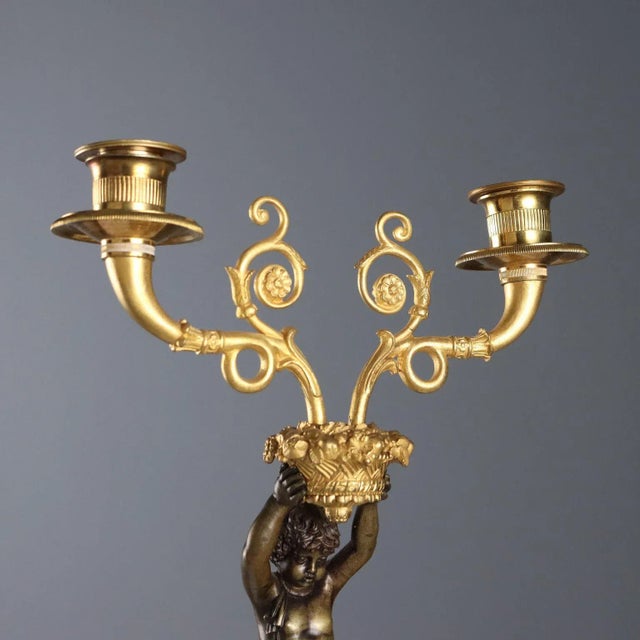 Napoleon III Style Candelabra, Set of 2 For Sale - Image 4 of 11