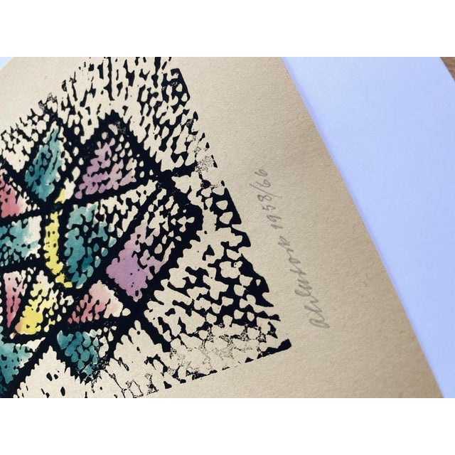 Max Olderock, Der Sturm, 1958, Colored Woodcut, Paper For Sale - Image 3 of 5