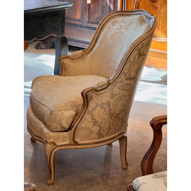 19th Century Louis XV Style Bergere For Sale - Image 4 of 10