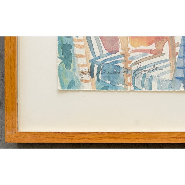 This piece is a rare, signed and numbered limited-edition color serigraph titled "Summer Garden" by the Irish artist...