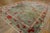 Art Deco Awesome Green Ground Color With Striking Red Flowers in a Floral Design Antique Chinese Art Deco Rug For Sale - Image 3 of 12