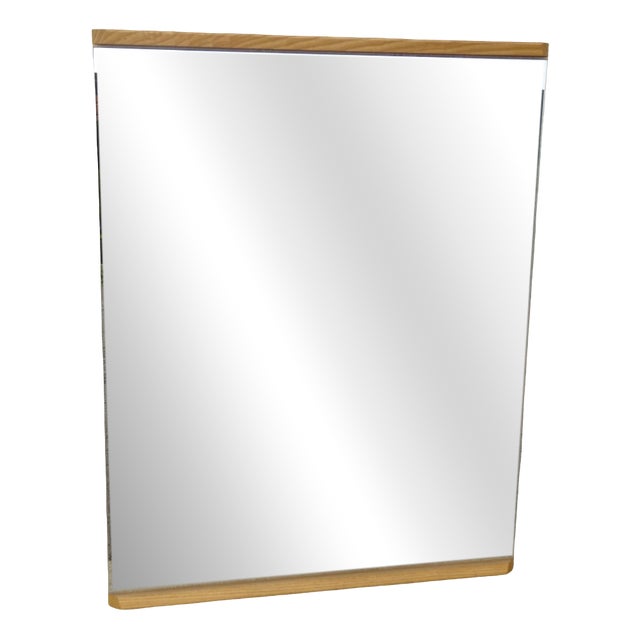 Scandinavian Mirror in Light Oak, 1970s For Sale