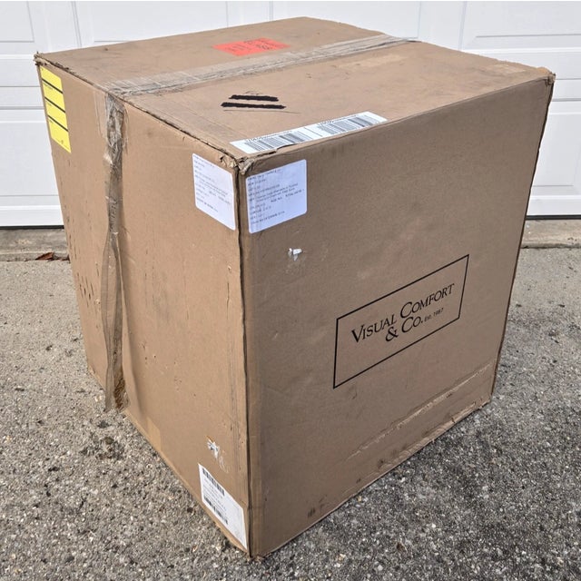 Visual Comfort Visual Comfort Thoreau Large Polished Nickel Chandelier by Kate Spade For Sale - Image 4 of 4