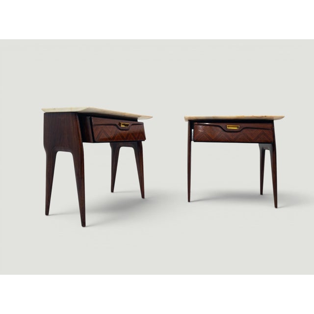 1950s Mid-Century Night Stands by La Permanente Mobili Cantù, 1950s, Set of 2 For Sale - Image 5 of 18
