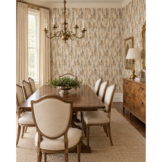 Tassel Trellis is a bold, decorative wallpaper filled with hand-painted watercolor tassels that feel both classic and...