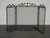 Vintage French Country Brass W Mesh Three Panel Fireplace Screen For Sale - Image 15 of 15