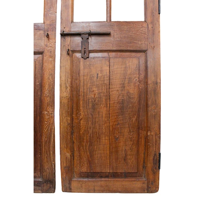 Brown 16 Pane Doors For Sale - Image 8 of 10