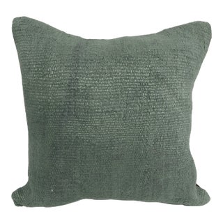 Vintage Turkish Hemp Handmade Kilim Pillow For Sale