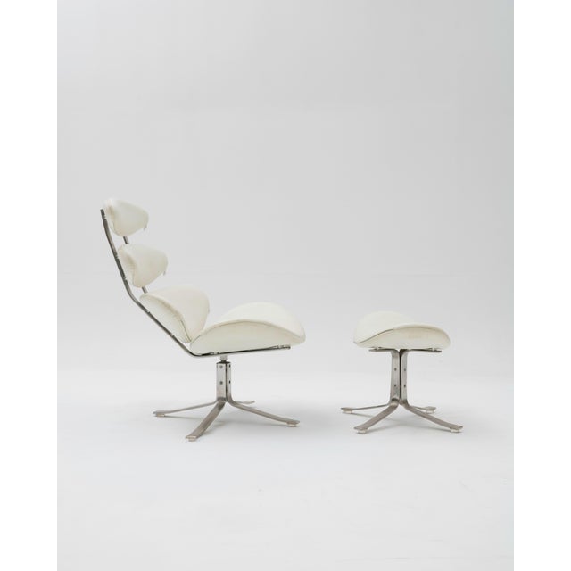 Modern Corona Armchair by Poul Volther, 1960s, Set of 2 For Sale - Image 3 of 7