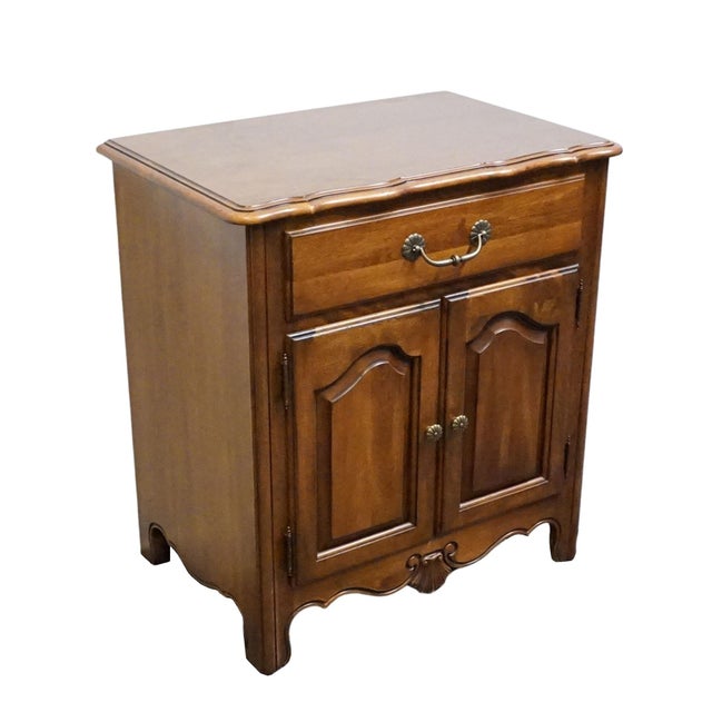 ETHAN ALLEN Country French Collection 26" Cabinet Nightstand 26-5226 - 216 Bordeaux Finish 28" High 26" Wide 17.5" Deep We...