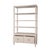 Large Linen Wrapped Etagere - Putty Linen For Sale - Image 4 of 6