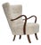 Danish High-Backed Armchair in Sheepskin by Alfred Christensen for Slagelse Møbelværk, 1960s For Sale