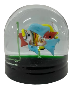 Vintage Murano Double Fish Aquarium