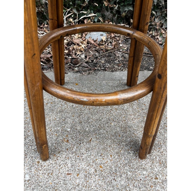 Paul Frankl Attributed Bamboo Stools - A Pair For Sale - Image 9 of 10