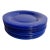 Vintage Mid-Century Modern Arcoroc France Luncheon Plates in Cobalt Blue Color- Set of 12 For Sale
