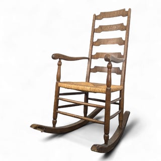 Vintage Brutalist Rocking Chair For Sale