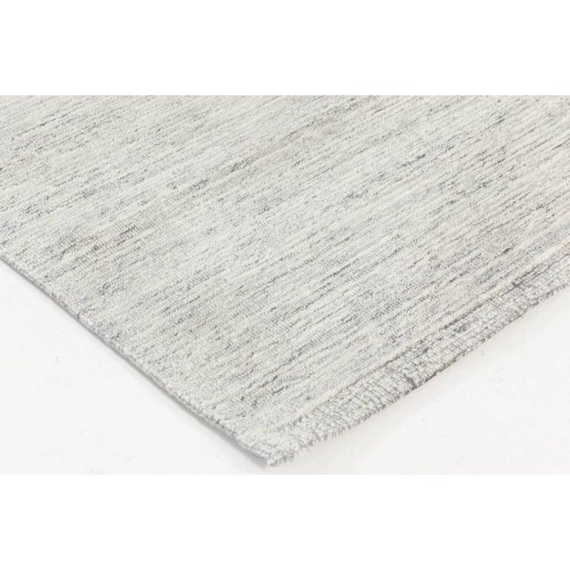 Contemporary Bauer Collection Grey Handmade Wool Rug by Doris Leslie Blau For Sale - Image 4 of 5