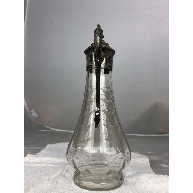 Art Nouveau Silver-Plated Claret Jug, 1900s For Sale - Image 11 of 14