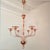Mid-Century Modern 1970s Italian Pink Neoclassical Murano Glass Chandelier For Sale - Image 3 of 11