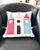 Mid-Century Modern Early 2000s Maximo Alexander Girard "House" & "Moon" 17 X 17 Linen Pillows - Pair For Sale - Image 3 of 13