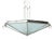 Large Art Deco Ceiling Light in Glass and Metal, France, 1930s For Sale