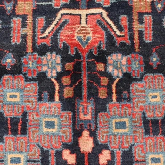 Middle Eastern Nahavand Rug in Wool For Sale - Image 5 of 9