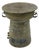 Cast Bronze Rain Drum With Elaborate Detail Patina Finish For Sale