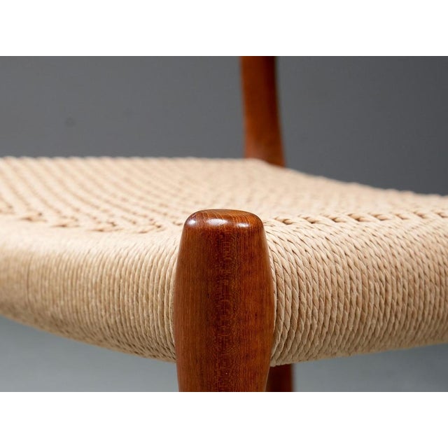 1960s Vintage Dining Chairs in Teak and Papercord by Niels Otto Møller, Denmark, 1960s, Set of 4 For Sale - Image 5 of 10