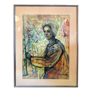 1960 Self- Portrait by Evelyn Delight Carpenter