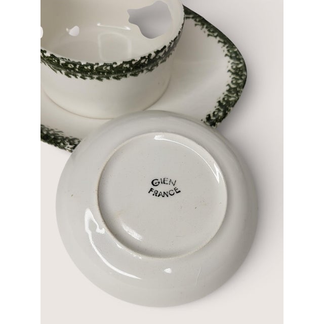 Vintage Earthenware Oyster Service from Gien, 1960s, Set of 14 For Sale - Image 6 of 7