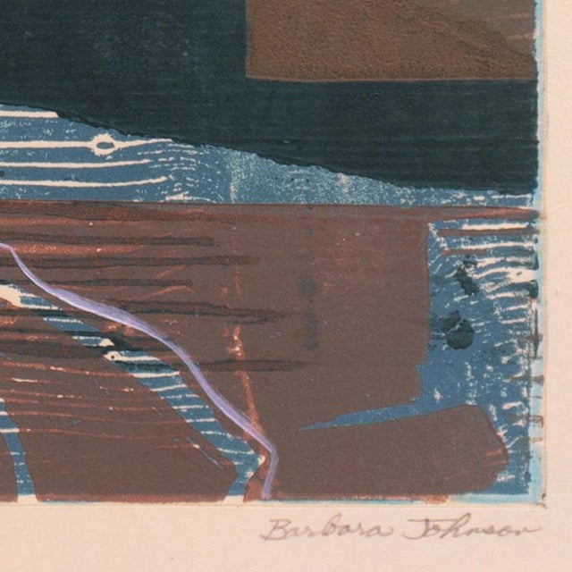 Abstract 'After the Storm' by Barbara Johnson, Instituto Allende, Carmel Art Association, Nawa, La Jolla For Sale - Image 3 of 9