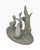 Handcrafted glossy porcelain group of three white ducks/geese among tall reeds, Valencia, Spain. Backstamped NAO by LLADRÓ...