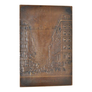 Wm. S. Hedges Bronze Plaque c.1923 For Sale